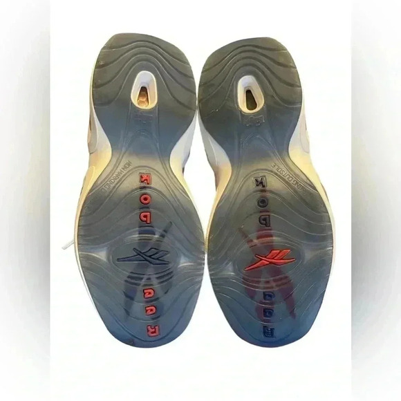 Reebok Question Mid J Double Cross Basketball Shoes Allen Iverson Size 8 - Picture 6 of 9